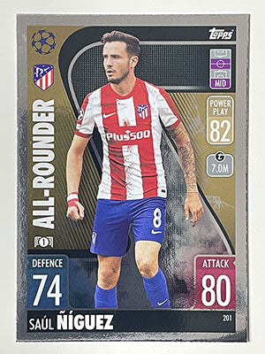 201.-Saul-Niguez-All-Rounder-Atletico-de-Madrid-Match-Attax-2021-22-Topps-Football-Card