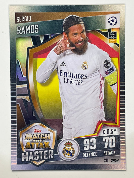 201. Sergio Ramos (Real Madrid CF) Football Card &#8211; Match Attax 101 2021 Card