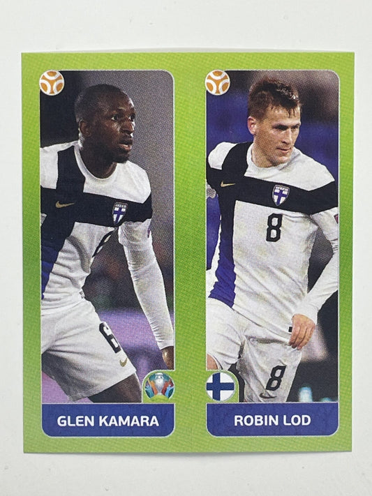 201a:b. Glen Kamara &#038; Robin Lod (Finland) &#8211; Euro 2020 Stickers