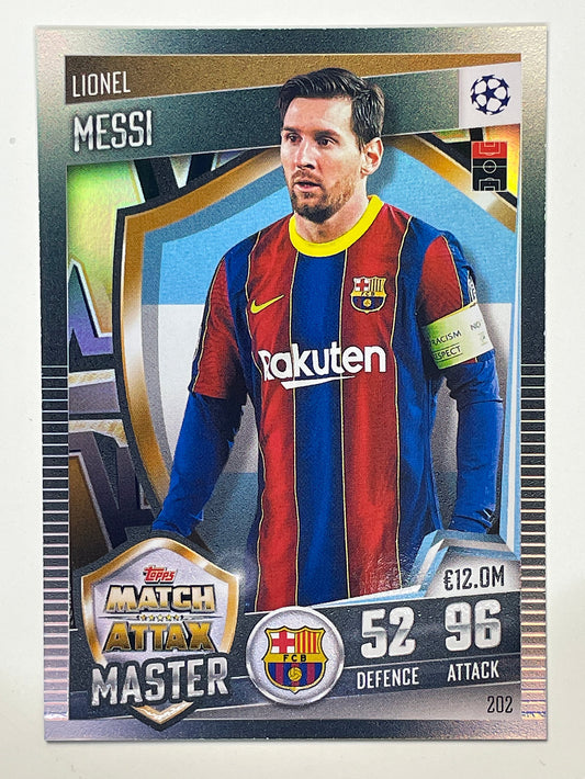 202. Lionel Messi (FC Barcelona) Football Card &#8211; Match Attax 101 2021 Card