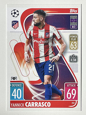 203.-Yannck-Carrasco-Atletico-de-Madrid-Match-Attax-2021-22-Topps-Football-Card