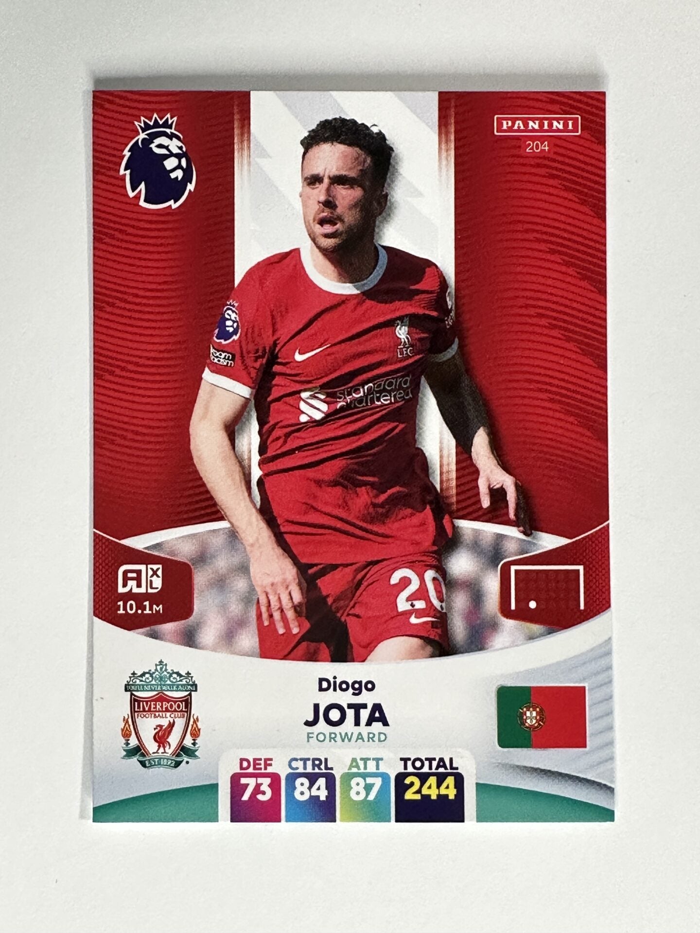 204 Diogo Jota Liverpool Base Panini Premier League Adrenalyn XL 2024 Card