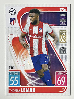 204.-Thomas-Lemar-Atletico-de-Madrid-Match-Attax-2021-22-Topps-Football-Card