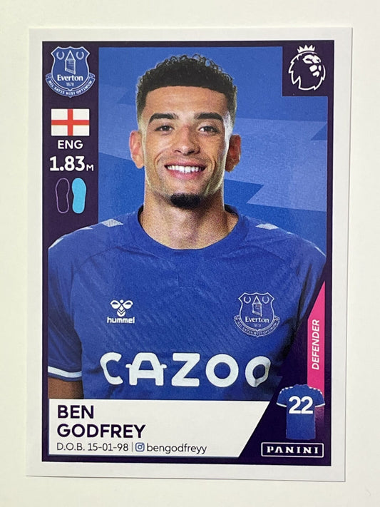 206 Ben Godfrey Sticker Everton Premier League 2021 Football Sticker