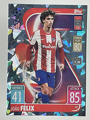 207.-Joao-Felix-Crystal-Foil-Parallel-Atletico-de-Madrid-Match-Attax-2021-22-Topps-Football-Card