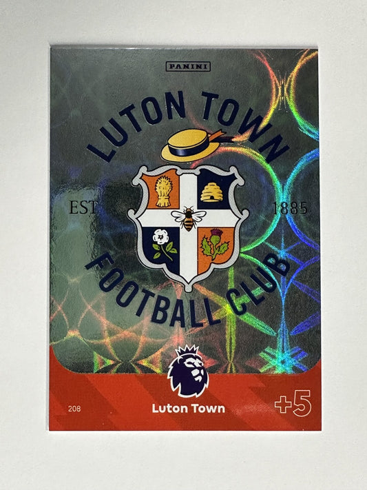 208 Badge Luton Town Base Panini Premier League Adrenalyn XL 2024 Card