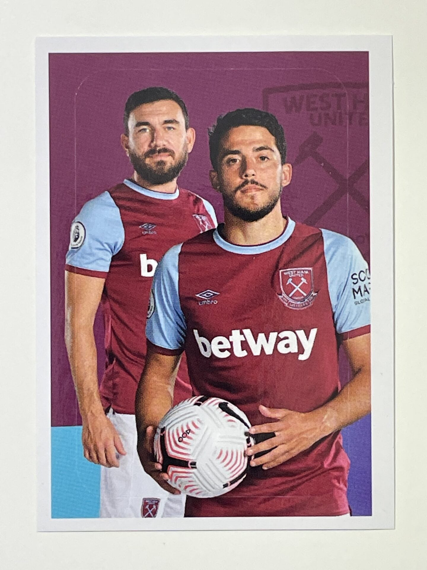 21 West Ham Graphic Sticker Premier League 2021 Football Sticker