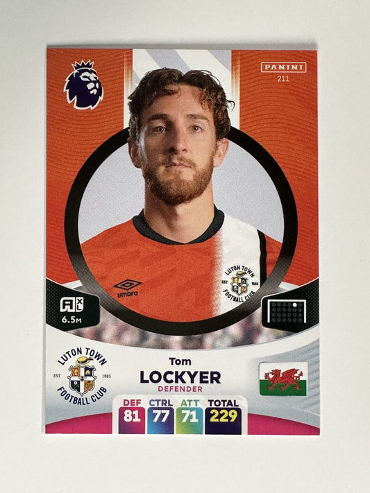 211 Tom Lockyer Luton Town Base Panini Premier League Adrenalyn XL 2024 Card