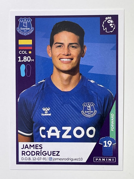 219 James Rodriguez Sticker Everton Premier League 2021 Football Sticker