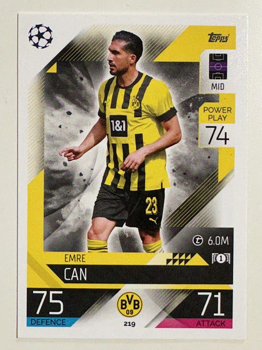 219. Emre Can (Borussia Dortmund) &#8211; Topps Match Attax 2022:2023 card