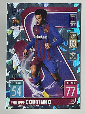 219.-Philippe-Coutinho-Crystal-Foil-Parallel-FC-Barcelona-Match-Attax-2021-22-Topps-Football-Card