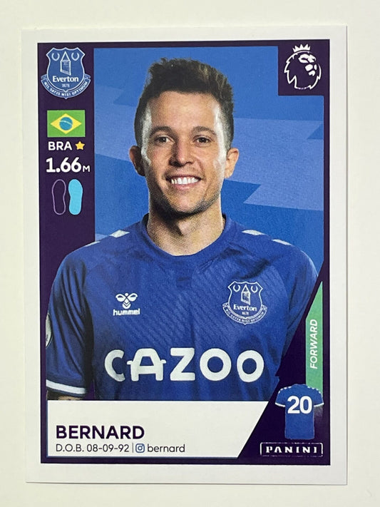 220 Bernard Sticker Everton Premier League 2021 Football Sticker