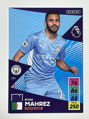 220.-Riyad-Mahrez-Base-Football-Card-Panini-Adrenalyn-XL-2021-22