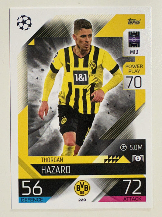 220. Thorgan Hazard (Borussia Dortmund) &#8211; Topps Match Attax 2022:2023 card