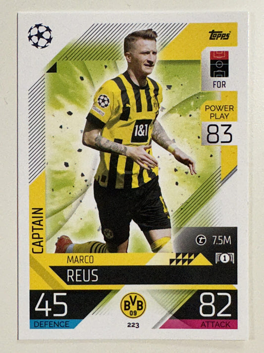 223. Marco Reus (Borussia Dortmund) &#8211; Captain &#8211; Topps Match Attax 2022:2023 card