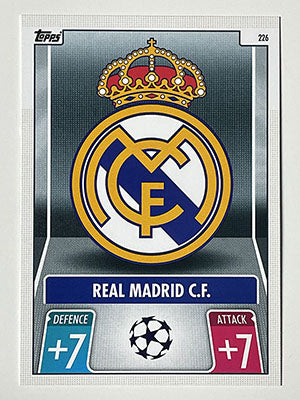 226.-Club-Badge-Real-Madrid-CF-Match-Attax-2021-22-Topps-Football-Card