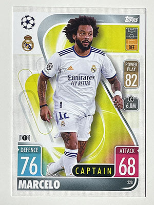 228.-Marcelo-Captain-Real-Madrid-CF-Match-Attax-2021-22-Topps-Football-Card