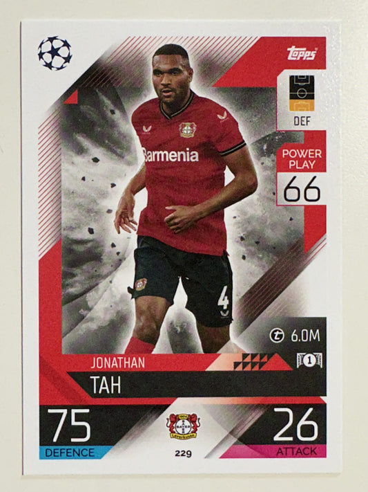 229. Jonathan Tah (Bayer 04 Leverkusen) &#8211; Topps Match Attax 2022:2023 card