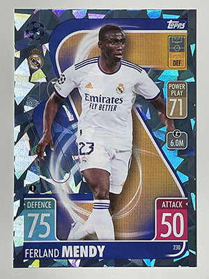 230.-Ferland-Mendy-Crystal-Foil-Parallel-Real-Madrid-CF-Match-Attax-2021-22-Topps-Football-Card