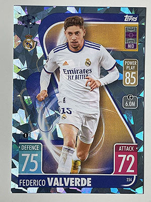 234.-Federico-Valverde-Crystal-Foil-Parallel-Real-Madrid-Match-Attax-2021-22-Topps-Football-Card