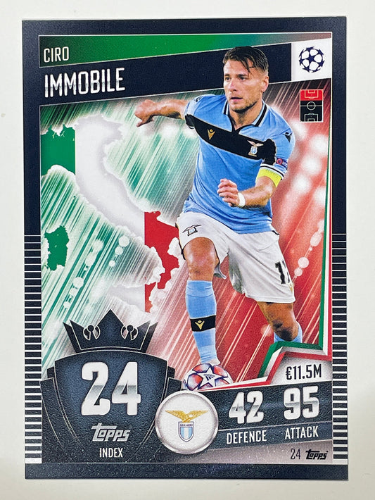 24. Ciro Immobile (SS Lazio) Football Card &#8211; Match Attax 101 2021 Card