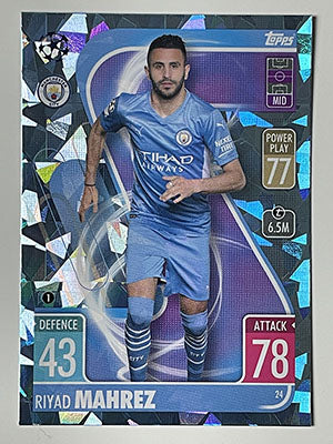 24.-Riyad-Mahrez-Crystal-Foil-Parallel-Manchester-City-Match-Attax-2021-22-Topps-Football-Card