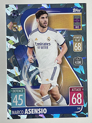 240.-Marco-Asensio-Crystal-Foil-Parallel-Real-Madrid-CF-Match-Attax-2021-22-Topps-Football-Card