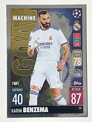 241.-Karim-Benzema-Goal-Machine-Real-Madrid-CF-Match-Attax-2021-22-Topps-Football-Card