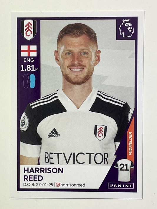 242 Harrison Reed Sticker Fulham Premier League 2021 Football Sticker