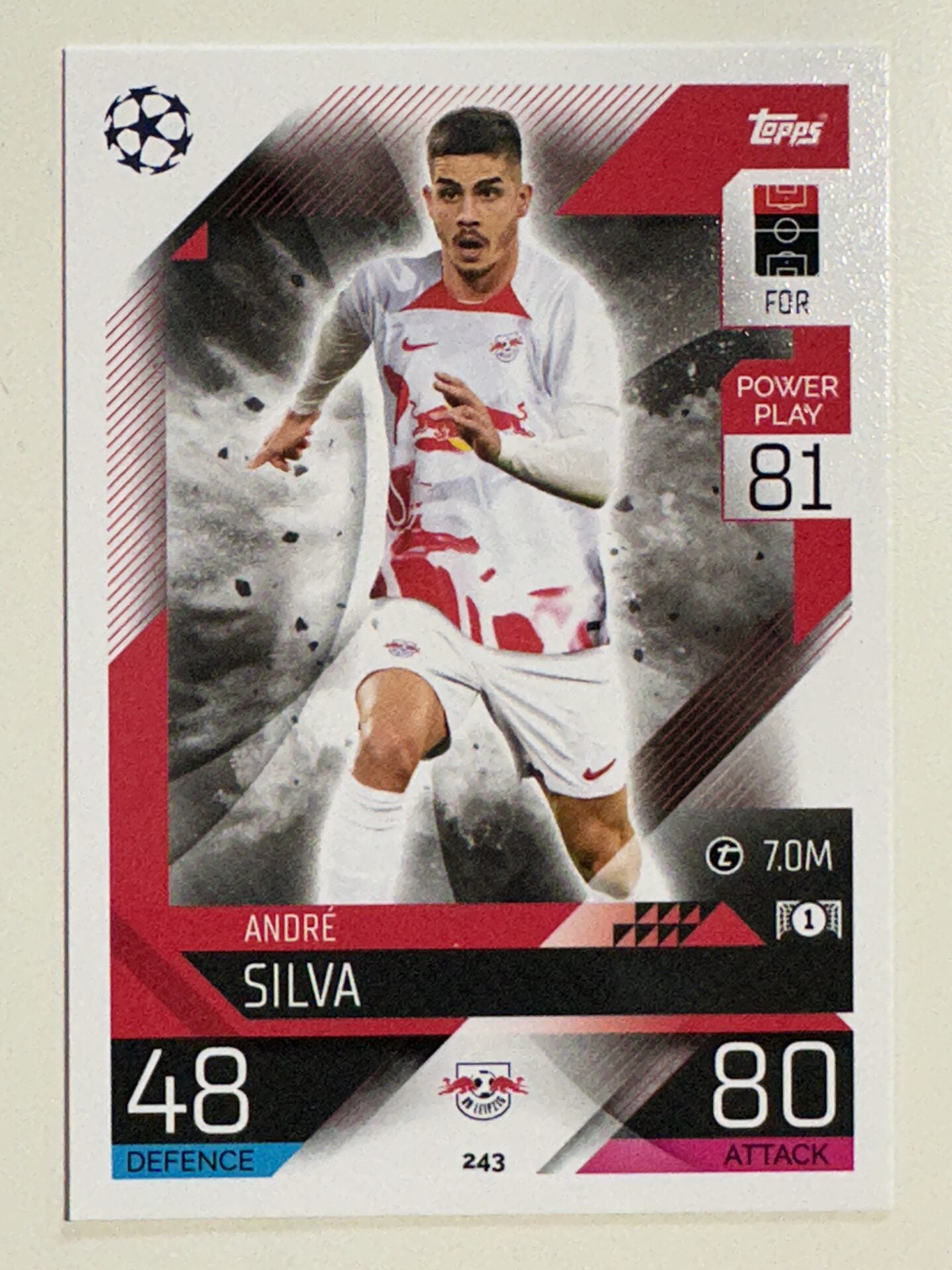 243. Andre Silva (RB Leipzig) &#8211; Topps Match Attax 2022:2023 card