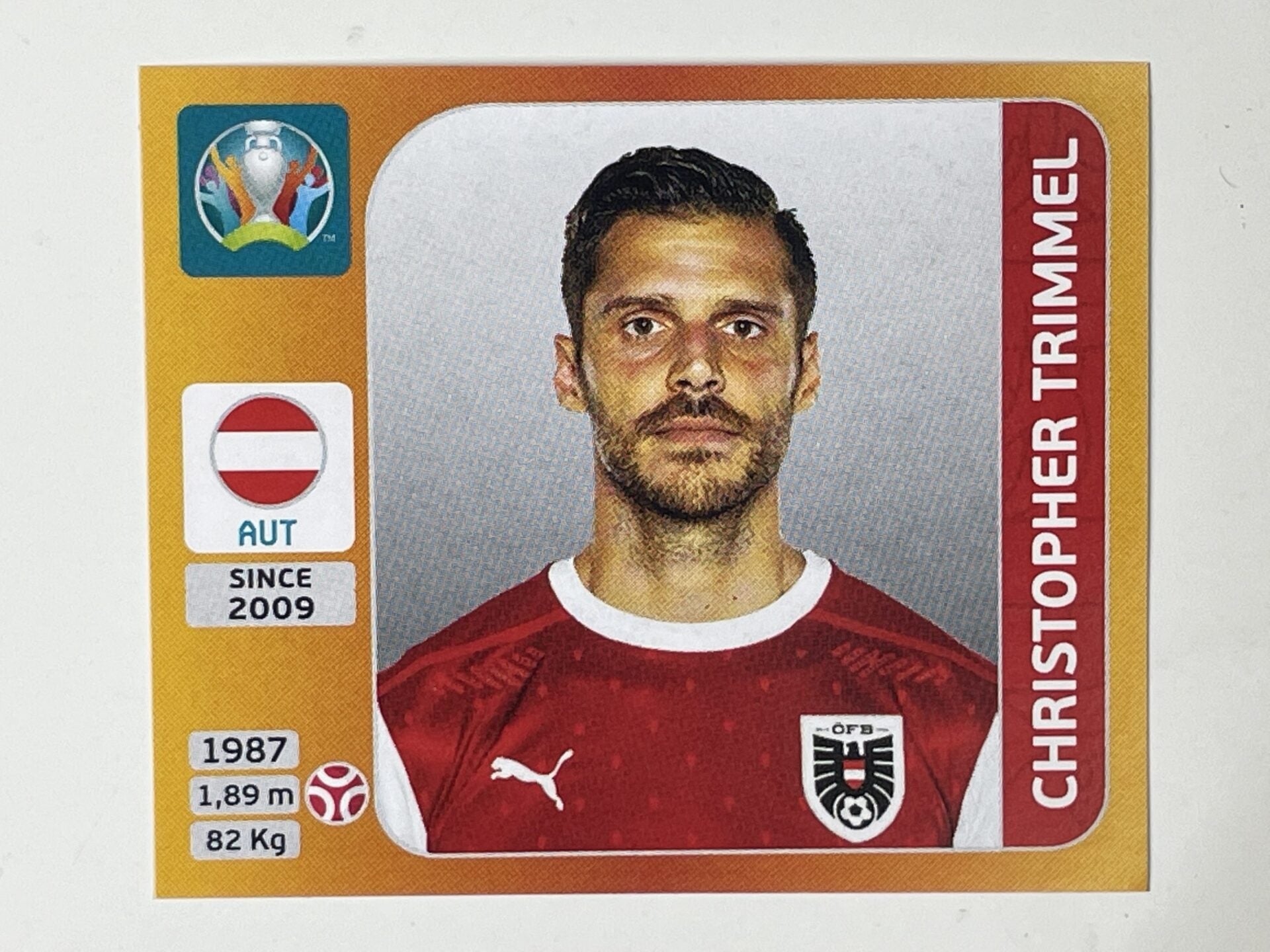 243. Christopher Trimmel (Austria) &#8211; Euro 2020 Stickers