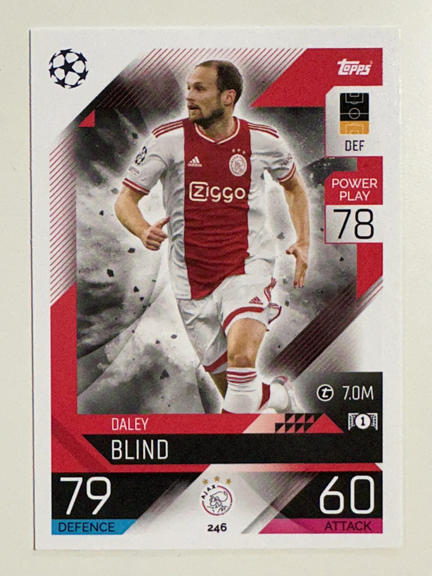 246. Daley Blind (AFC Ajax) &#8211; Topps Match Attax 2022:2023 card