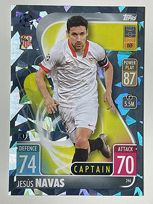 246.-Jesus-Navas-Crystal-Foil-Parallel-Sevilla-FC-Match-Attax-2021-22-Topps-Football-Card