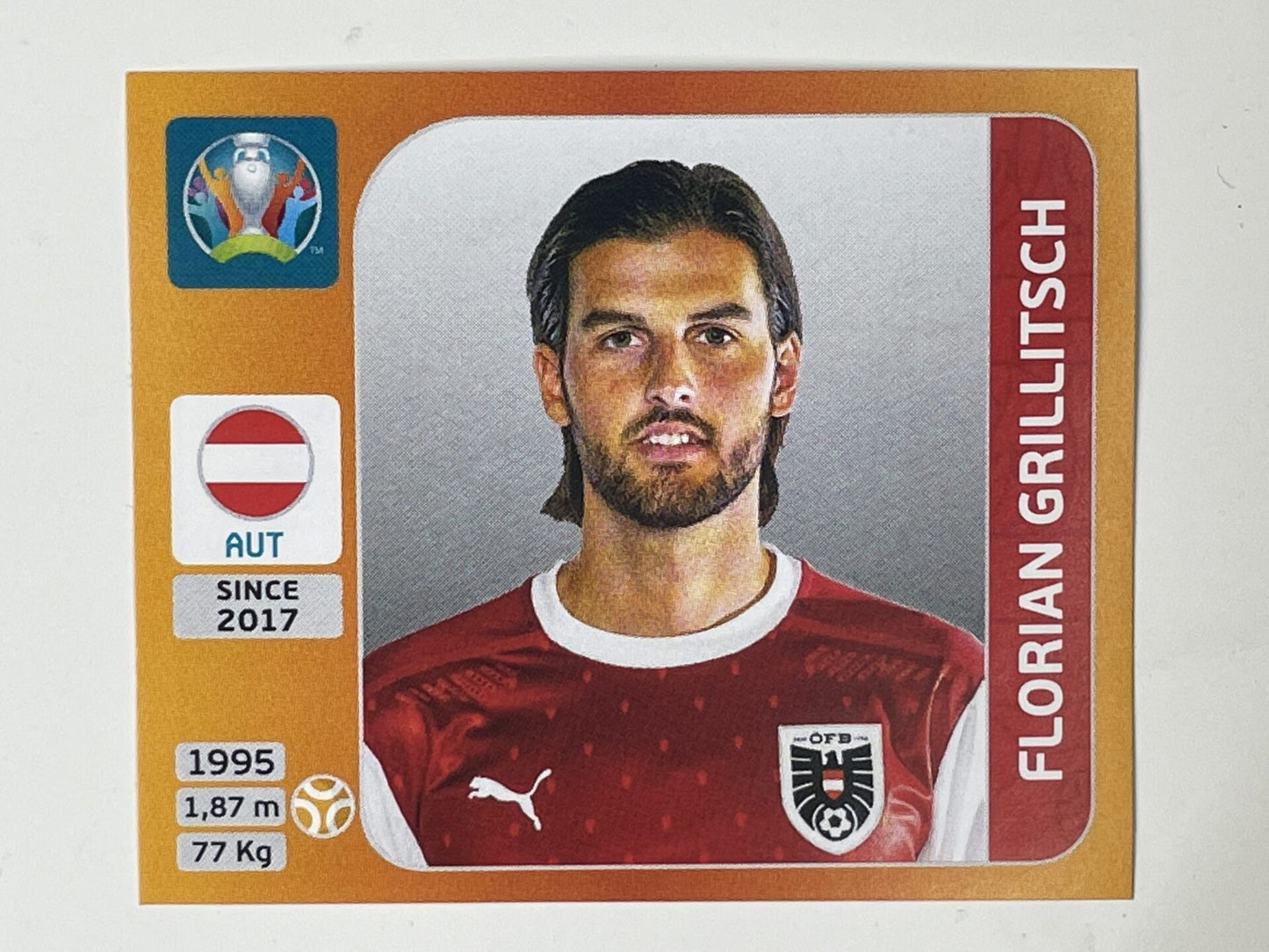 247. Florian Grillitsch (Austria) &#8211; Euro 2020 Stickers