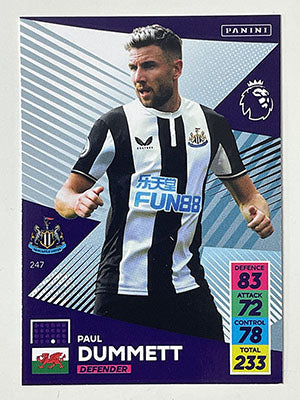 247.-Paul-Dummett-Newcastle-United-Panini-Adrenalyn-XL-2021-22-Card-Football