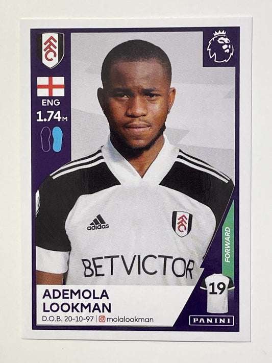 248 Ademola Lookman Sticker Fulham Premier League 2021 Football Sticker