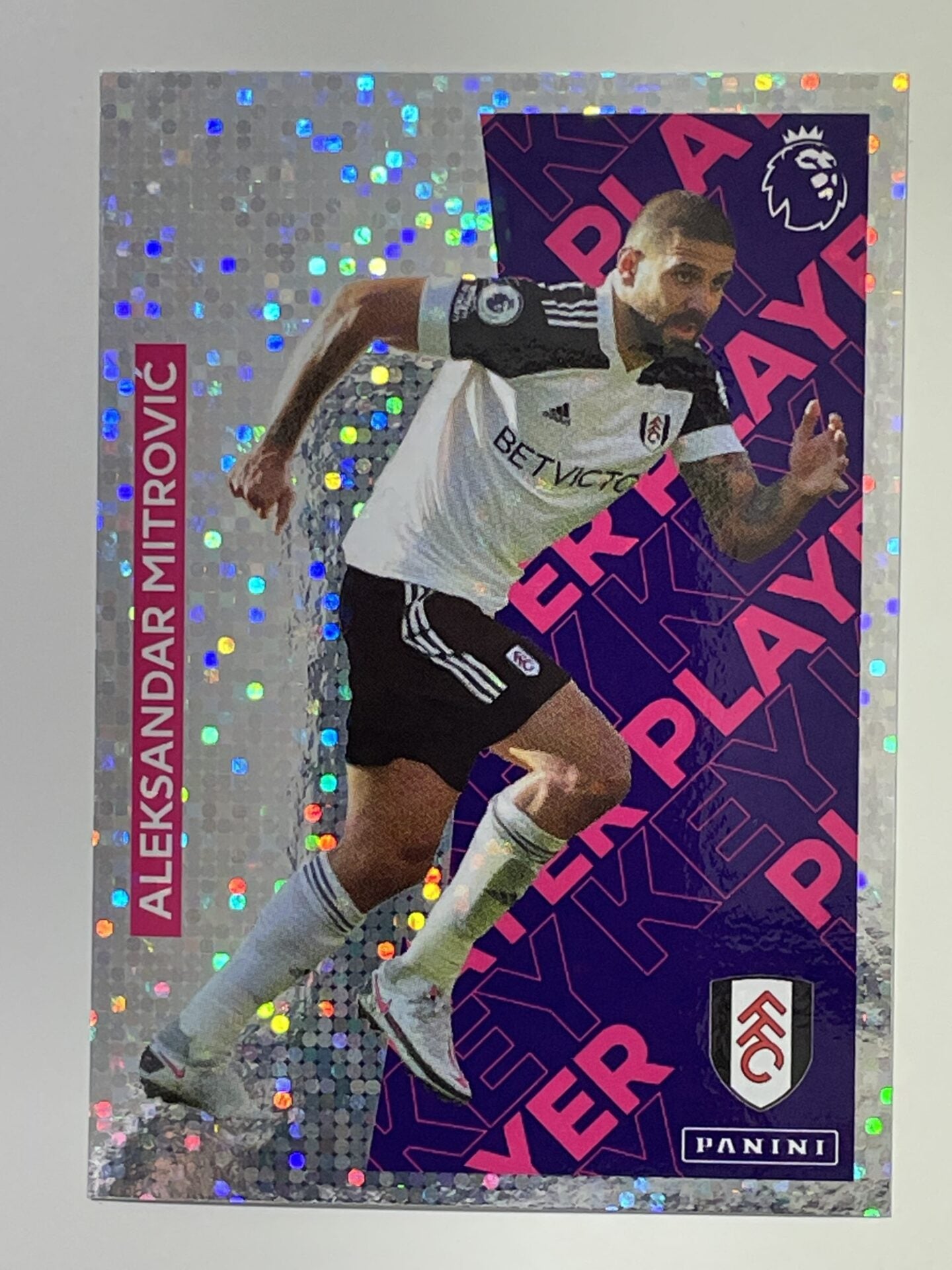 250 Aleksandar Mitrovic Key Player Sticker Fulham Premier League 2021 Football Sticker