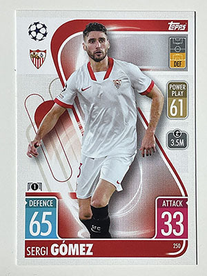 250.-Sergi-Gomez-Sevilla-FC-Match-Attax-2021-22-Topps-Football-Card