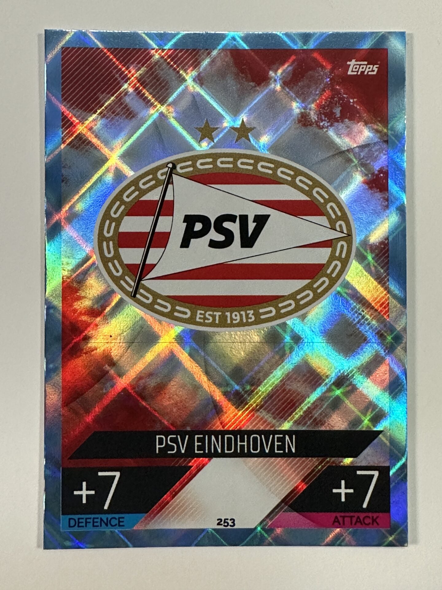 253 Team Badge Crystal Foil Parallel (PSV) Topps Match Attax 2022:2023 Card