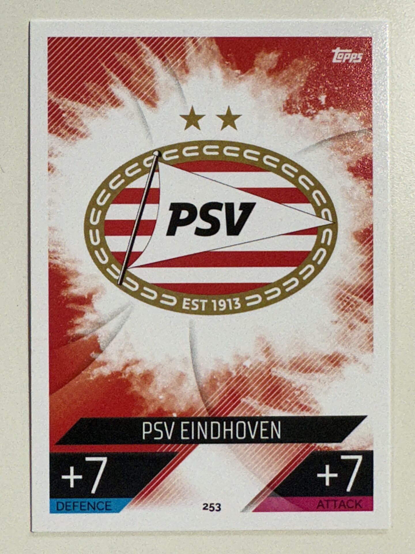 253. Team Badge (PSV Eindhoven) &#8211; Topps Match Attax 2022:2023 card