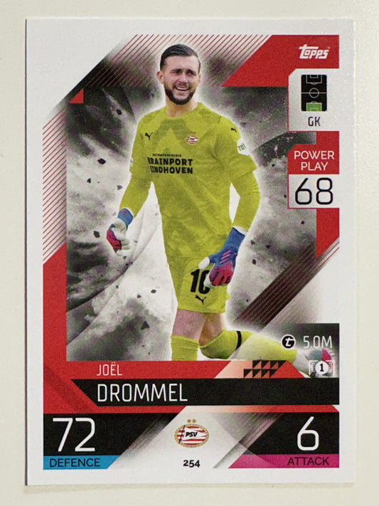 254. Joël Drommel (PSV Eindhoven) &#8211; Topps Match Attax 2022:2023 card