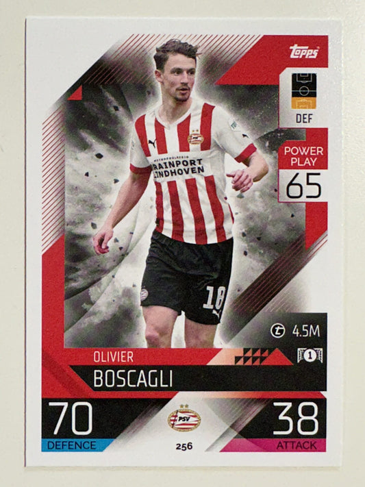 256. Olivier Boscagli (PSV Eindhoven) &#8211; Topps Match Attax 2022:2023 card