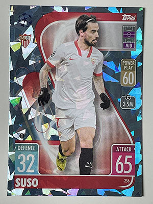 256.-Suso-Crystal-Foil-Parallel-Sevilla-FC-Match-Attax-2021-22-Topps-Football-Card