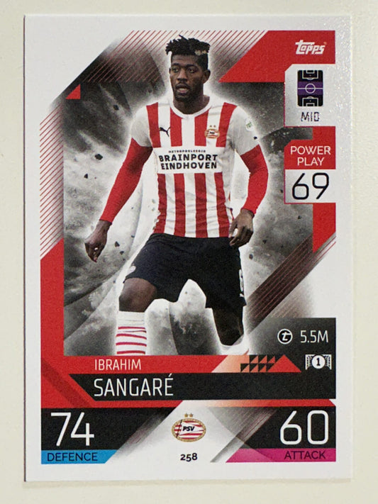 258. Ibrahim Sangaré (PSV Eindhoven) &#8211; Topps Match Attax 2022:2023 card