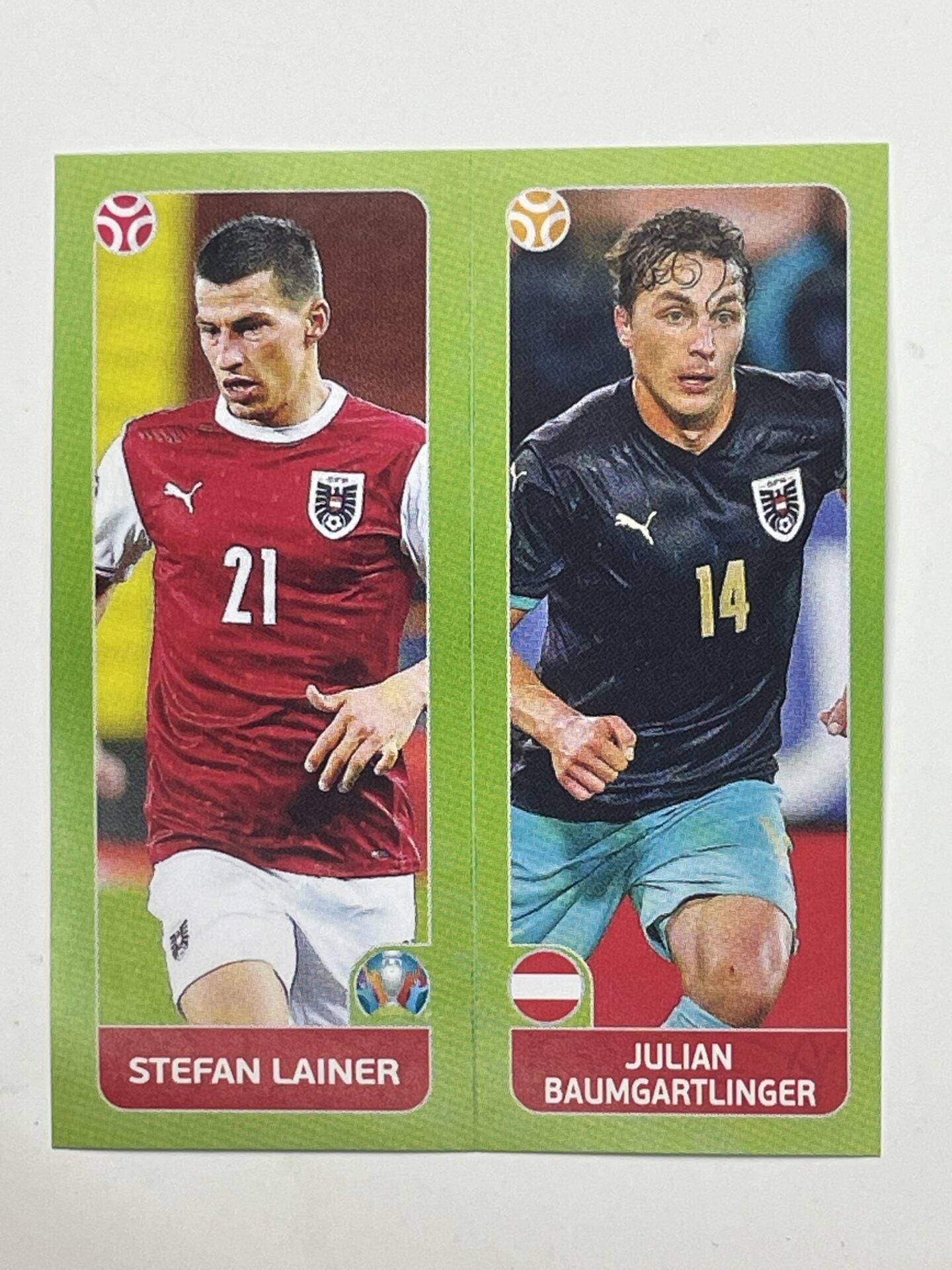 258a:b. Stefan Lainer &#038; Julian Baumgartlinger (Austria) &#8211; Euro 2020 Stickers