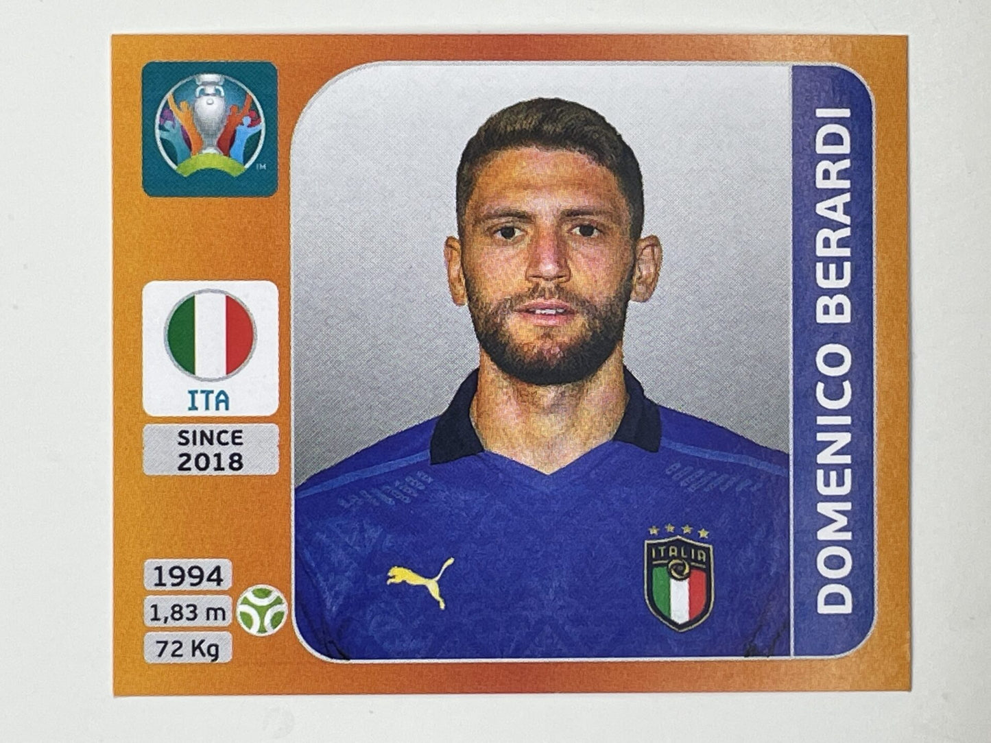 26. Domenico Berardi (Italy) &#8211; Euro 2020 Stickers