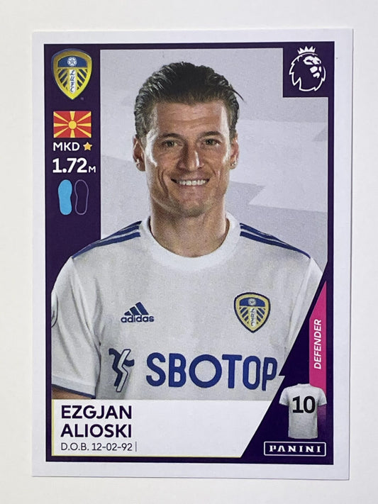 261 Ezgjan Alioski Sticker Leeds United Premier League 2021 Football Sticker