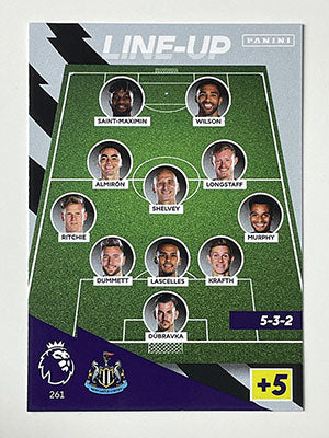 261.-Newcastle-United-Lineup-Football-Card-Panini-Adrenalyn-XL-2021-22