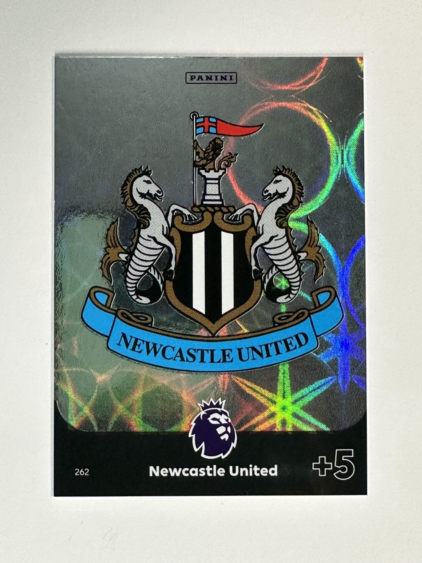 262 Club Badge Newcastle Base Panini Premier League Adrenalyn XL 2024 Card