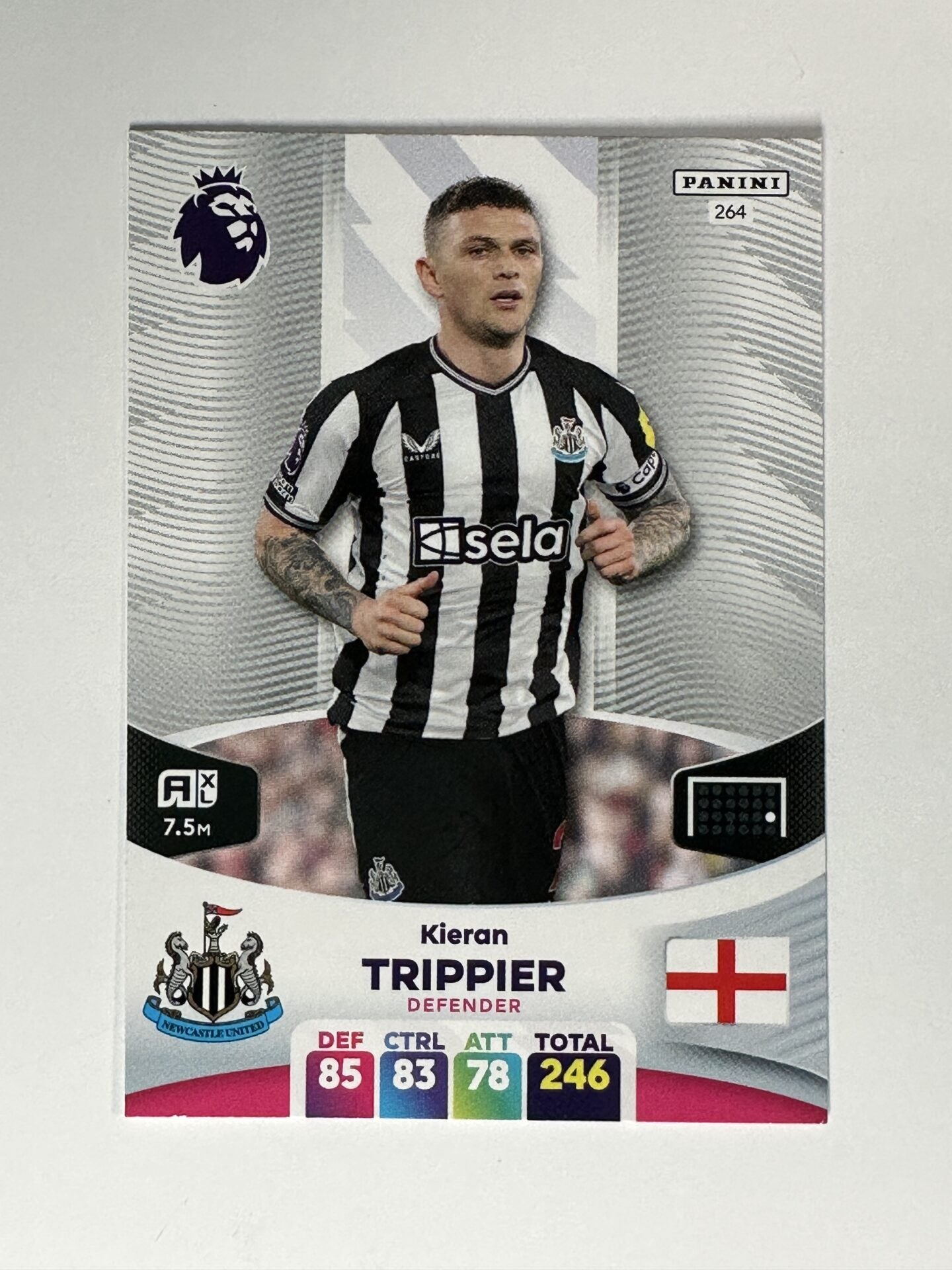 264 Kieran Trippier Newcastle Base Panini Premier League Adrenalyn XL 2024 Card